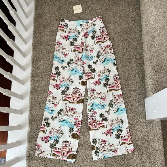 Favorite Daughter Scenic Print Wide Leg Pants - Picture 2 of 5